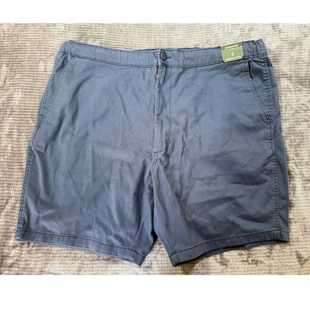 Mutual Weave Mens Rhino Board Shorts Navy Blue Chino 9 Inch‎ Inseam 44X6 NWT
